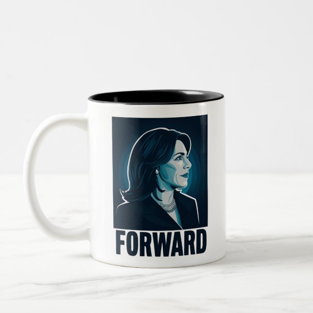 Tasse 2 Couleurs Kamala Harris Forward Élection Présidentielle 2024 (Gauche)