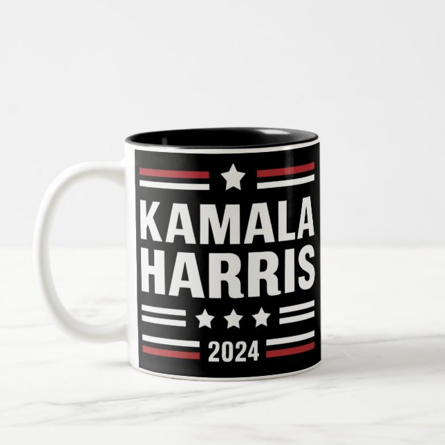 Tasse 2 Couleurs Kamala Harris pour le peuple 2024 Président (Gauche)