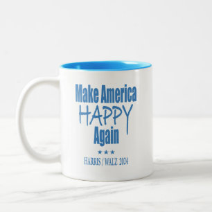 Tasse 2 Couleurs Kamala Harris pour le peuple - Rendre l'Amérique h