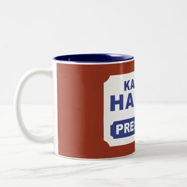 TASSE 2 COULEURS KAMALA HARRIS PRÉSIDENTE (Gauche)