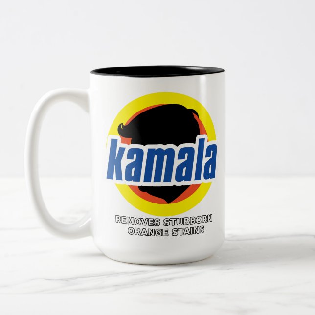 Tasse 2 Couleurs Kamala supprime les taches orange têtues (Gauche)