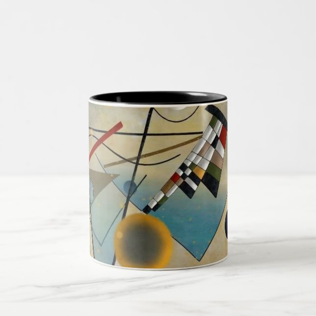 Tasse 2 Couleurs Kandinsky Composition Peinture Abstraite (Centre)
