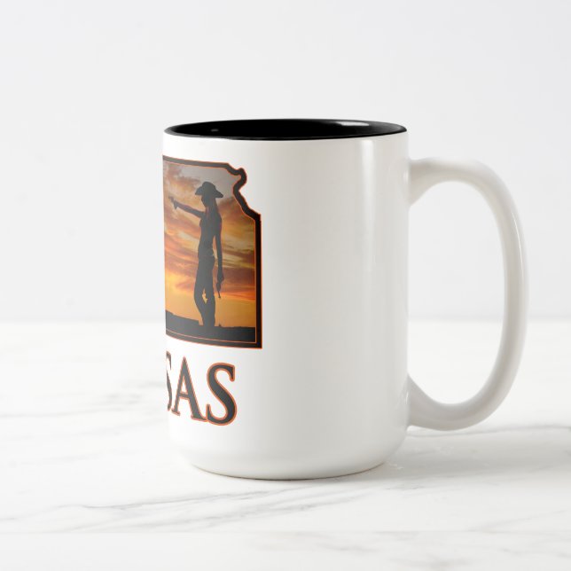 Tasse 2 Couleurs Kansas Cowgirl (Droit)