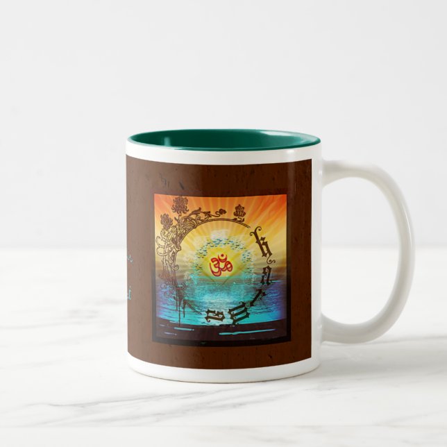 Tasse 2 Couleurs KARMA - Mug, Coupe (Droit)