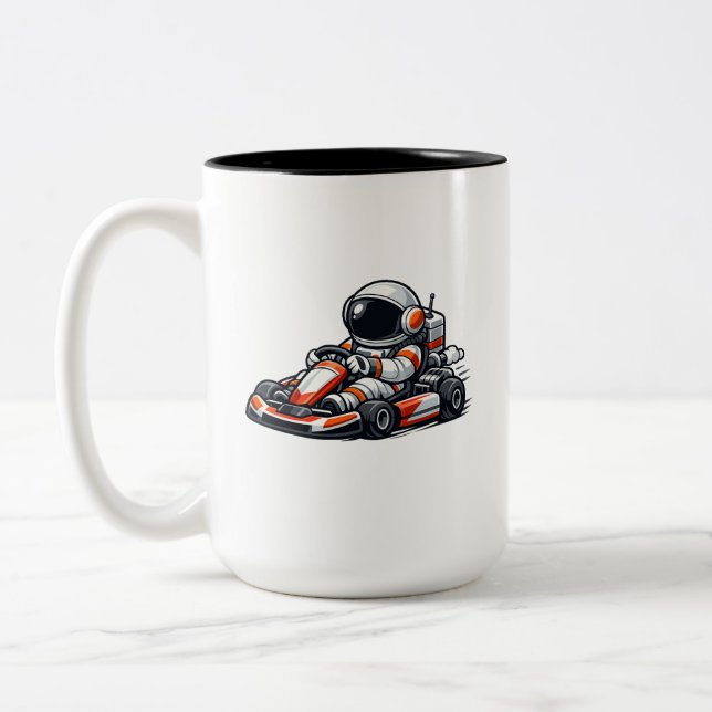 Tasse 2 Couleurs Karting Astronaute (Gauche)