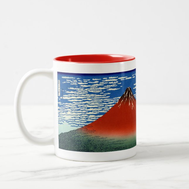 Tasse 2 Couleurs Katsushika Hokusai - Vent Fin, Matin Clair (Gauche)