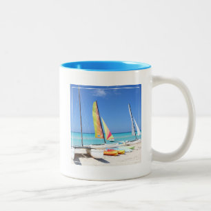 Tasse 2 Couleurs Kayaks, catamarans et plage cubaine de Kayaks