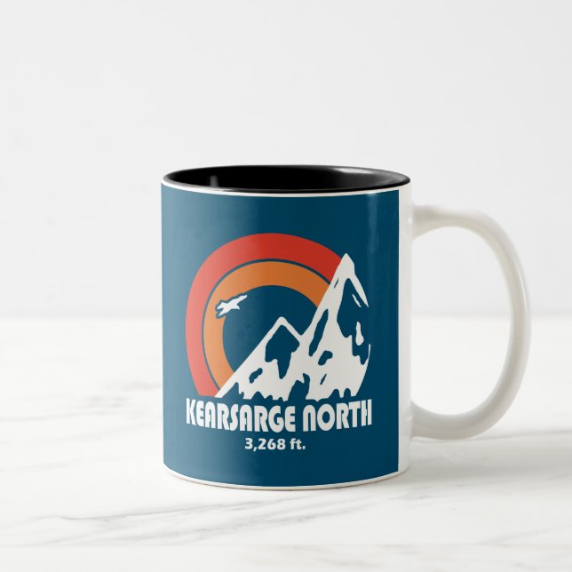 Tasse 2 Couleurs Kearsarge Nord New Hampshire Sun Eagle (Droit)
