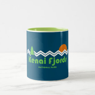 Tasse 2 Couleurs Kenai Fjords National Park Retro