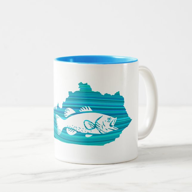 Tasse 2 Couleurs Kentucky Wave Fishing (Devant droit)