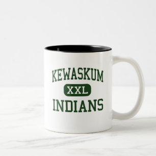 Tasse 2 Couleurs Kewaskum - Indiens - haut - Kewaskum le Wisconsin