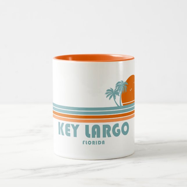 Tasse 2 Couleurs Key Largo Floride Sun Palm Trees (Centre)