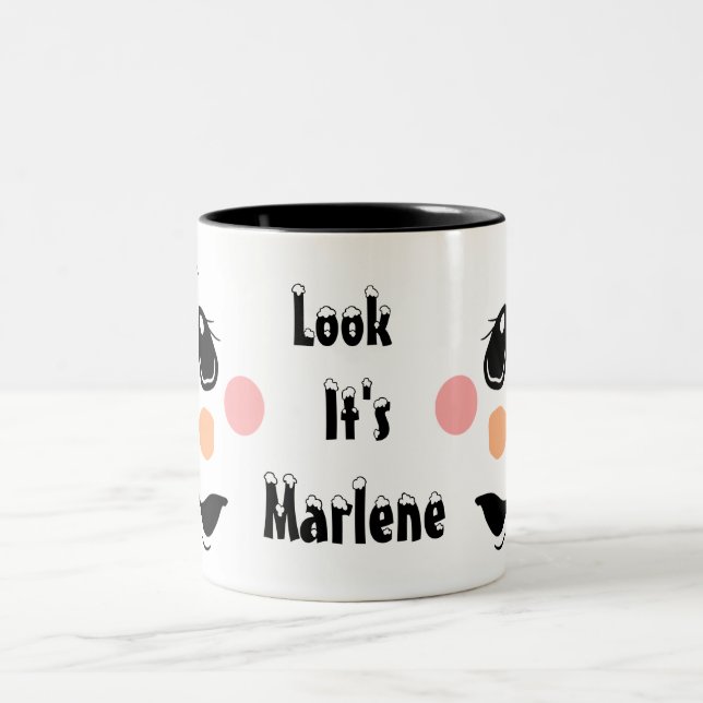 Tasse 2 Couleurs Kids Personalize Snowman  (Centre)