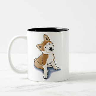 Tasse 2 Couleurs KiniArt Akita chiot
