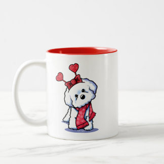 Tasse 2 Couleurs KiniArt Bichon Étincelant