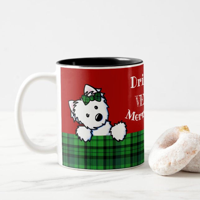 Tasse 2 Couleurs KiniArt - Occasions de Noël (Avec donut)