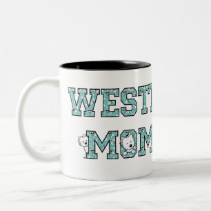Tasse 2 Couleurs KiniArt Westie Maman