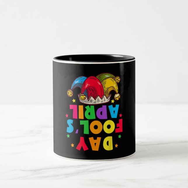 Tasse 2 Couleurs Kit de Farces Drôles de Poisson d'Avril 1er Avril  (Centre)
