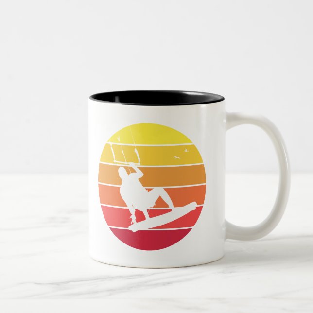 Tasse 2 Couleurs Kiteboard (Droit)