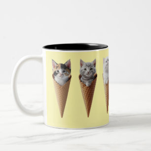 Tasse 2 Couleurs Kitty Cones