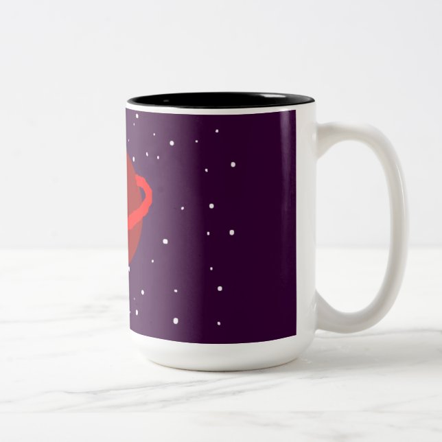 Tasse 2 Couleurs Kitty dans l'espace (Droit)