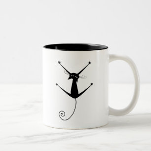 Tasse 2 Couleurs Kitty fantaisie noir 10