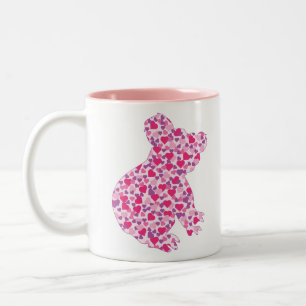 Tasse 2 Couleurs Koala-Bear-Pink-Hearts