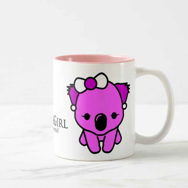 Tasse 2 Couleurs Koala Girl (Droit)