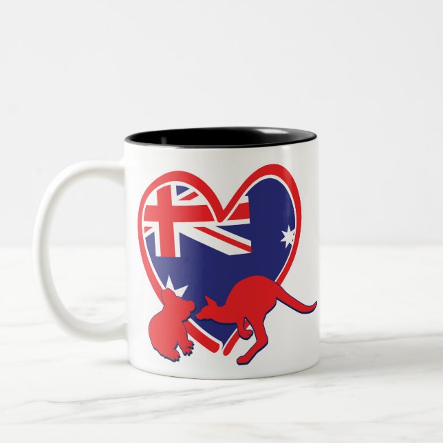 Tasse 2 Couleurs Koala kangourou d'Australie (Gauche)