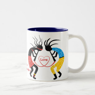 Tasse 2 Couleurs Kokopelli Love
