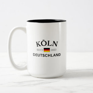 Tasse 2 Couleurs Koln (Cologne) Deutschland coordonne allemand