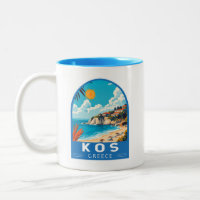 Kos Grèce Travel Art Vintage