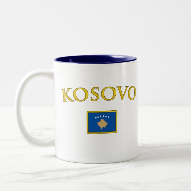 Tasse 2 Couleurs Kosovo d'or (Gauche)
