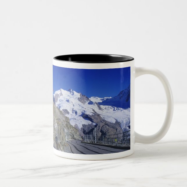 Tasse 2 Couleurs Kulm hotel and trail, Gornergrat, Zermatt, (Droit)