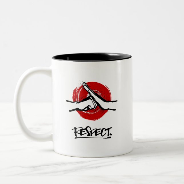 Tasse 2 Couleurs Kung Fu - Arts martiaux - Respect (Gauche)