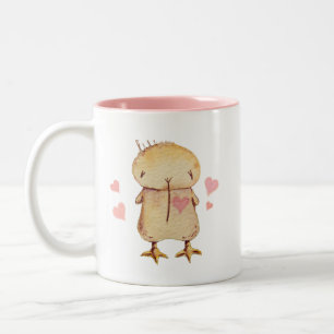 Tasse 2 Couleurs Kwii le joli kiwi oiseau et coeurs