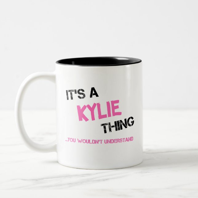 Tasse 2 Couleurs Kylie Thing Vous ne comprendriez pas le nom (Gauche)