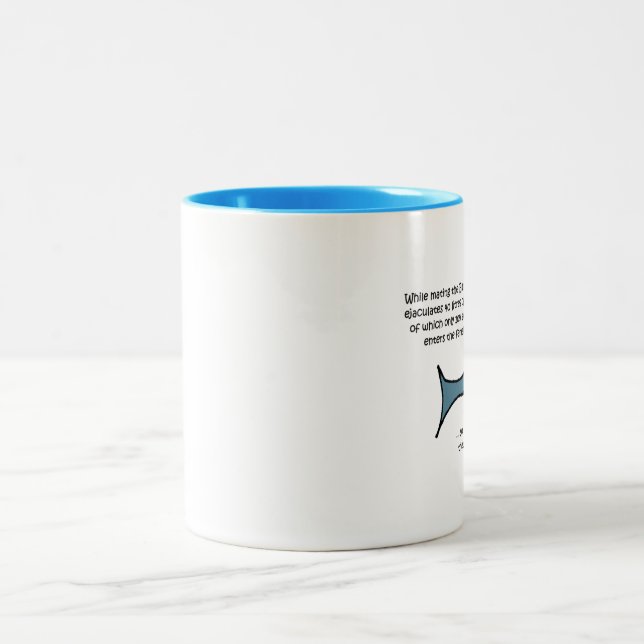 Tasse 2 Couleurs La baleine bleue... (Centre)