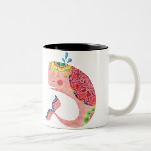 Tasse 2 Couleurs La baleine heureuse