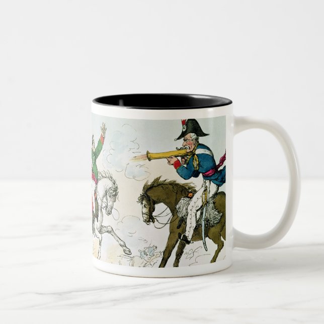 Tasse 2 Couleurs La bataille de waterloo (Droit)