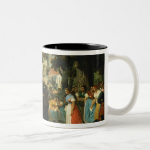 Tasse 2 Couleurs La belle du village est demandée une danse