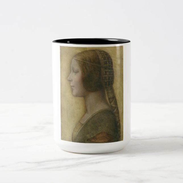 Tasse 2 Couleurs La Belle Princesse (par Léonard de Vinci) (Centre)