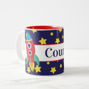 Tasse 2 Couleurs La boue personnalisée Space Rocket