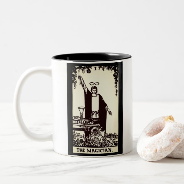 Tasse 2 Couleurs la carte tarot magicien | Musique (Avec donut)