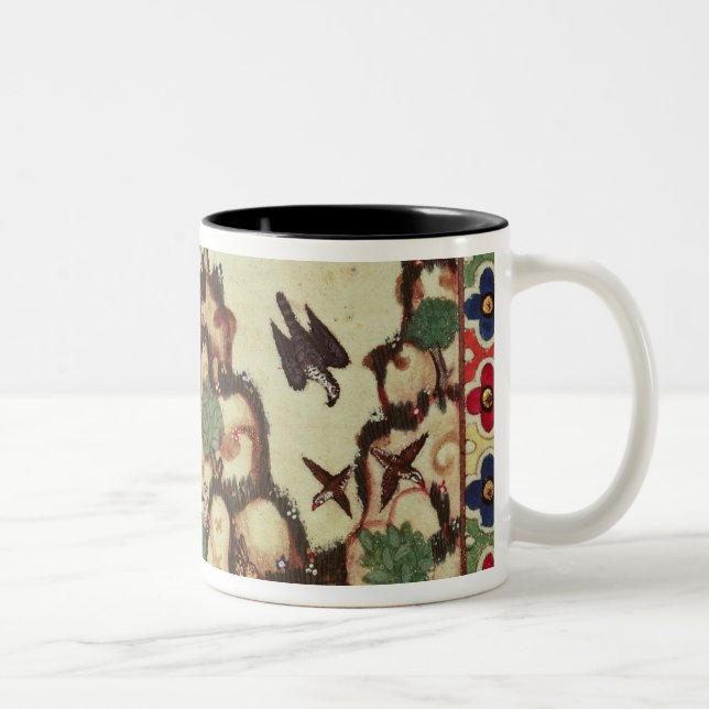 Tasse 2 Couleurs La chasse à faucon, du manuscrit (Droit)