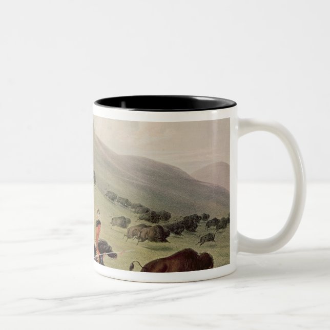 Tasse 2 Couleurs La chasse de Buffalo, c.1832 (Droit)