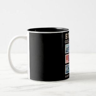 Tasse 2 Couleurs La Collecte De Timbres Est Mon Superpuissance Phil