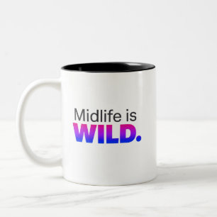 Tasse 2 Couleurs La crise de la quarantaine est FOLLE – Slogan drôl
