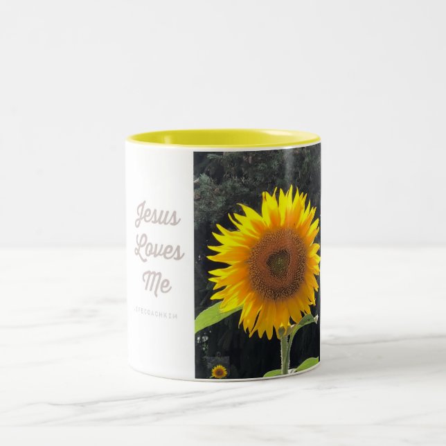 Tasse 2 Couleurs La Cuppeinture que Jésus m'aime (Centre)