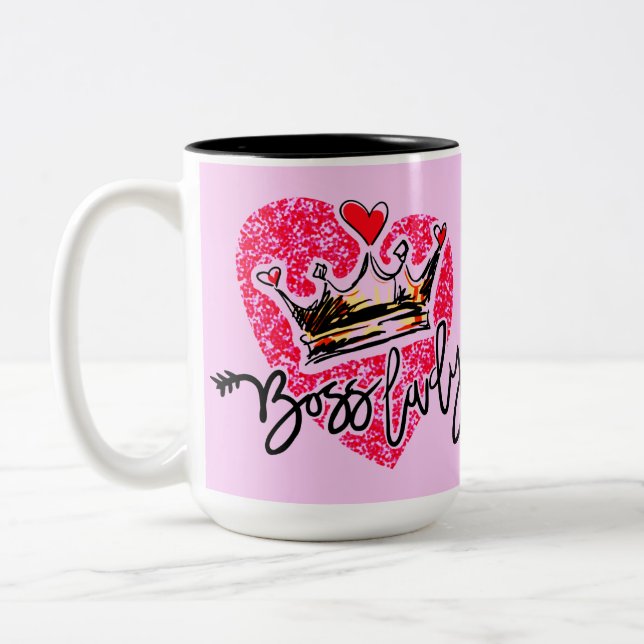 Tasse 2 Couleurs La Dame rose (Gauche)